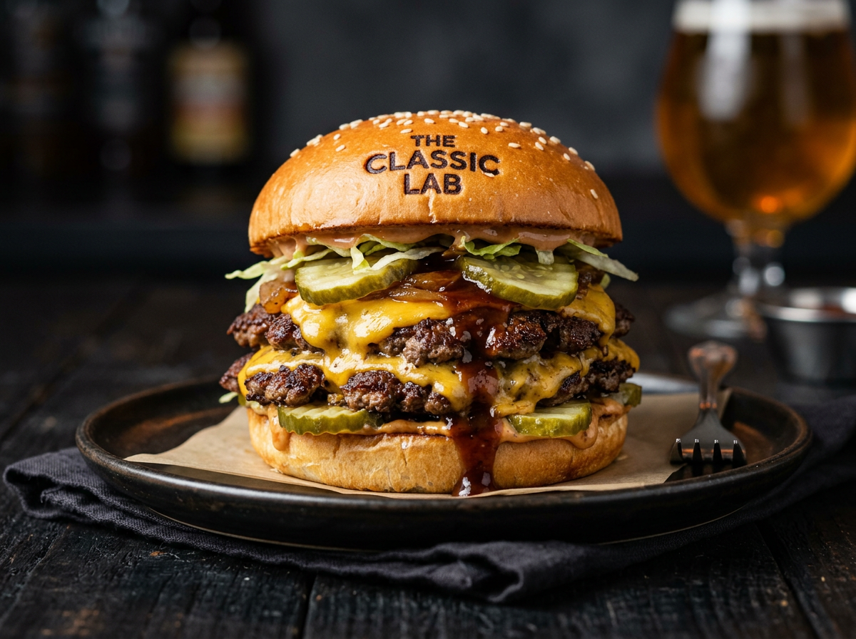 The Classic Lab Smashed burger