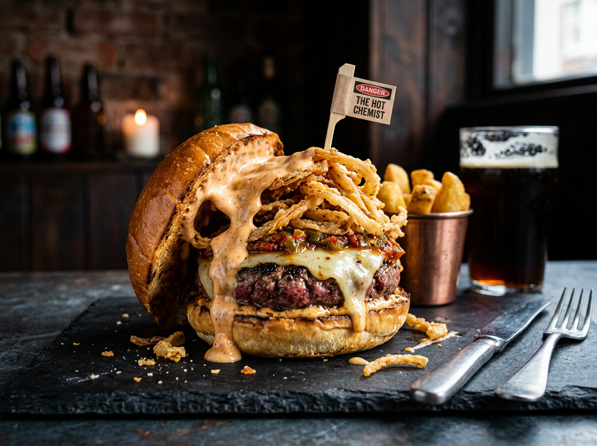 The Hot Chemist burger